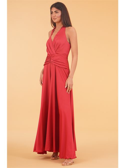 Tuta palazzo in raso Le Rjtange | SK83ROSSO