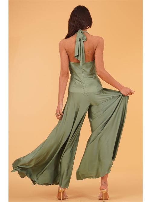 Tuta palazzo in raso Le Rjtange | SK83VERDE