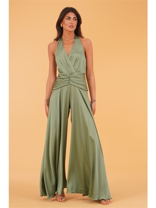 Tuta palazzo in raso Le Rjtange | SK83VERDE