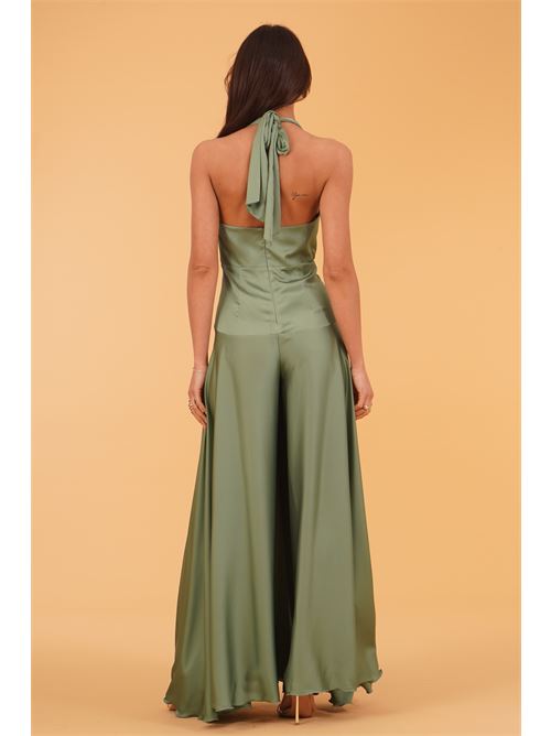 Tuta palazzo in raso Le Rjtange | SK83VERDE