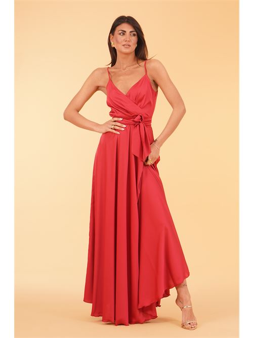 Abito in raso Le Rjtange | SK86ROSSO