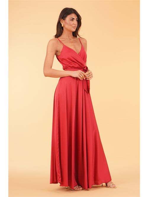 Abito in raso Le Rjtange | SK86ROSSO