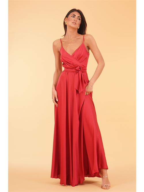 Abito in raso Le Rjtange | SK86ROSSO