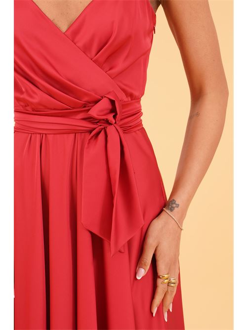 Abito in raso Le Rjtange | SK86ROSSO