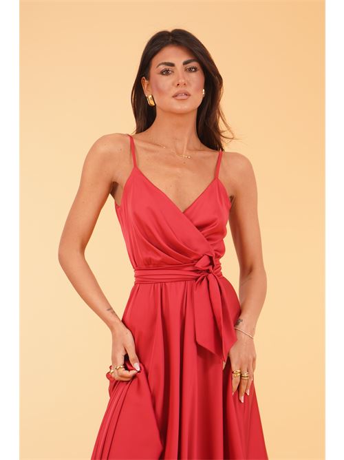 Abito in raso Le Rjtange | SK86ROSSO