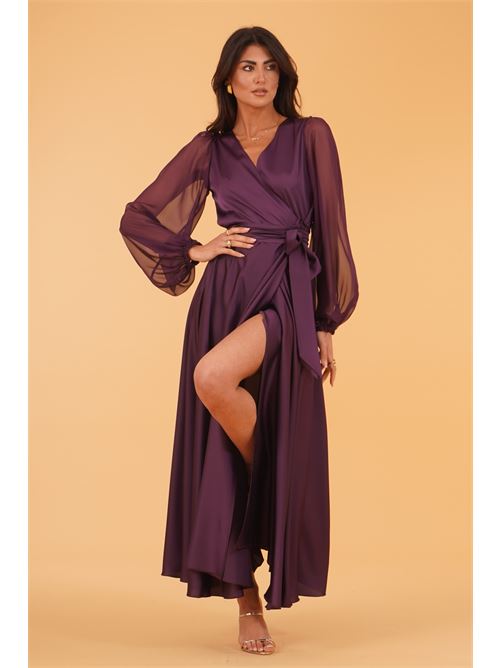 Abito in raso Le Rjtange | SK93PRUGNA