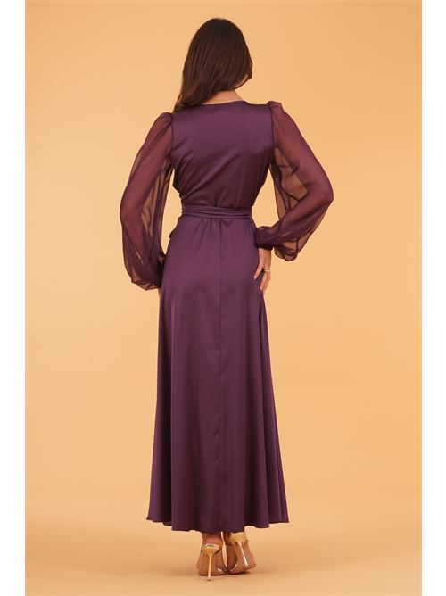 Abito in raso Le Rjtange | SK93PRUGNA