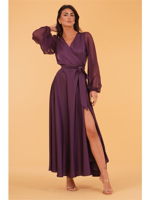 Abito in raso Le Rjtange | SK93PRUGNA