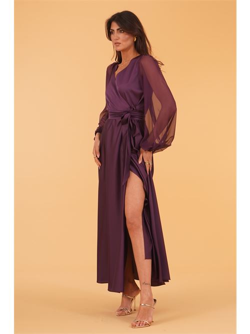 Abito in raso Le Rjtange | SK93PRUGNA