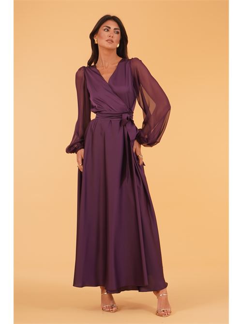 Abito in raso Le Rjtange | SK93PRUGNA