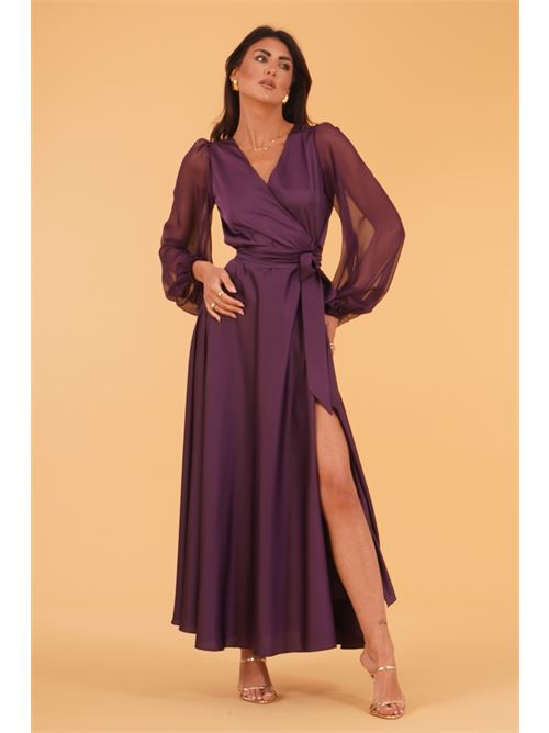 Abito in raso Le Rjtange | SK93PRUGNA