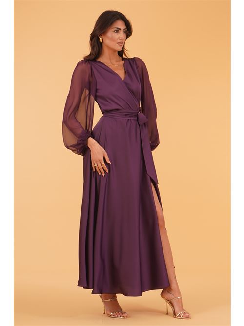 Abito in raso Le Rjtange | SK93PRUGNA