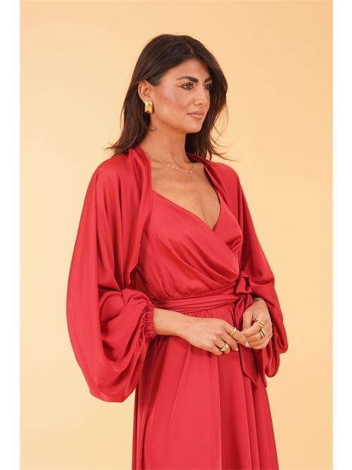 Coprispalle in raso Le Rjtange | SK95ROSSO