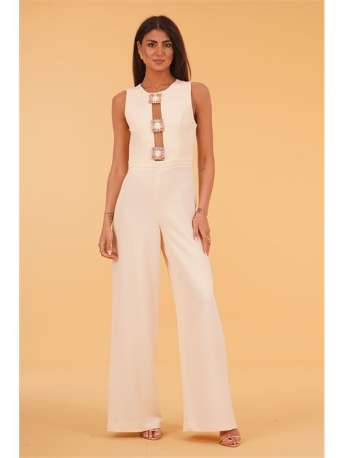 Tuta in cady elastico Love To Love by Gai Mattiolo | LT111CREMA