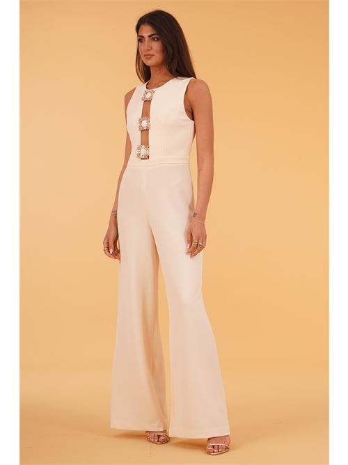 Tuta in cady elastico Love To Love by Gai Mattiolo | LT111CREMA