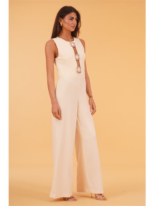 Tuta in cady elastico Love To Love by Gai Mattiolo | LT111CREMA