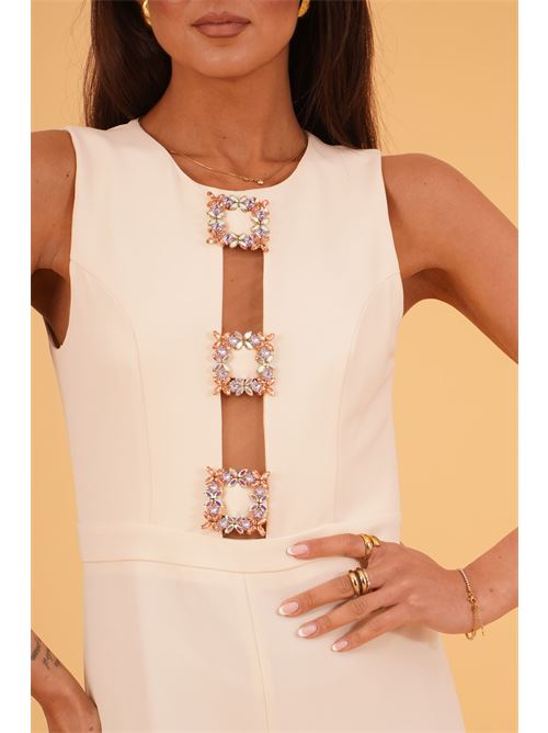 Tuta in cady elastico Love To Love by Gai Mattiolo | LT111CREMA