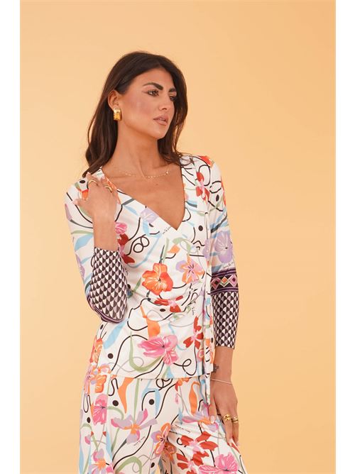 Maglia in viscosa fantasia Love To Love by Gai Mattiolo | LT290FANTASIA