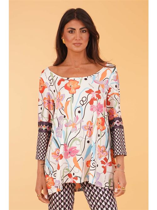 Casacca in viscosa fantasia Love To Love by Gai Mattiolo | LT291FANTASIA