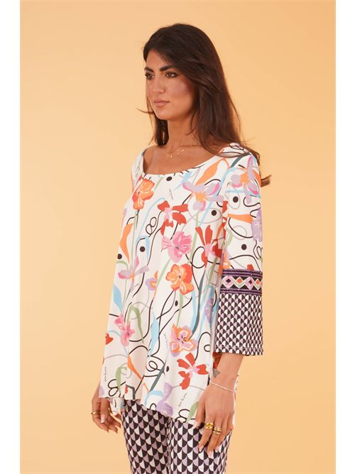 Casacca in viscosa fantasia Love To Love by Gai Mattiolo | LT291FANTASIA