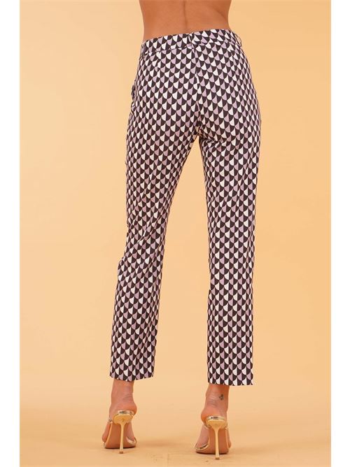 Pantalone stampa geometrica Love To Love by Gai Mattiolo | LT293FANTASIA