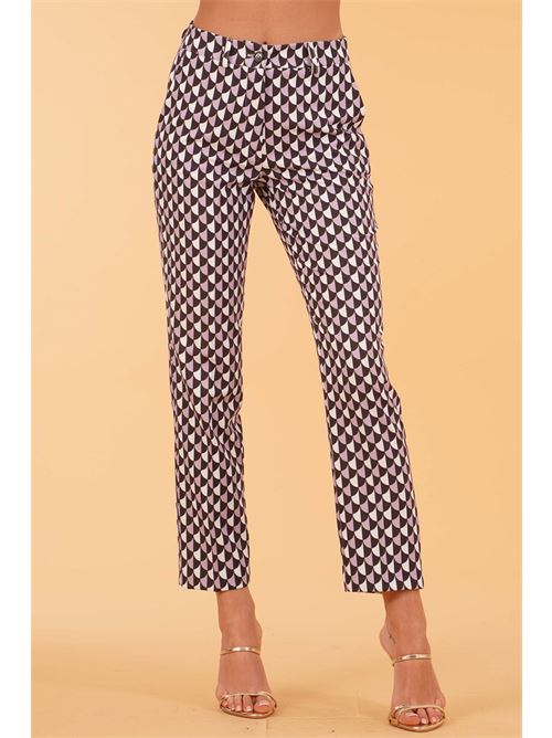 Pantalone stampa geometrica Love To Love by Gai Mattiolo | LT293FANTASIA