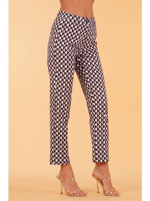Pantalone stampa geometrica Love To Love by Gai Mattiolo | LT293FANTASIA