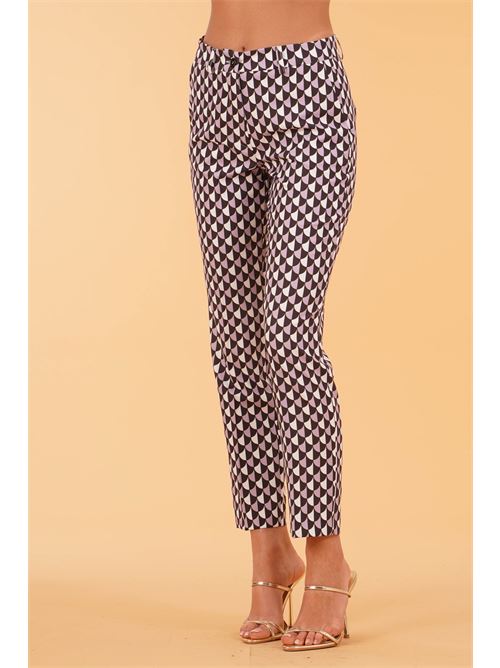 Pantalone stampa geometrica Love To Love by Gai Mattiolo | LT293FANTASIA