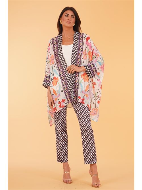 Spolverino in georgette fantasia Love To Love by Gai Mattiolo | LT303FANTASIA