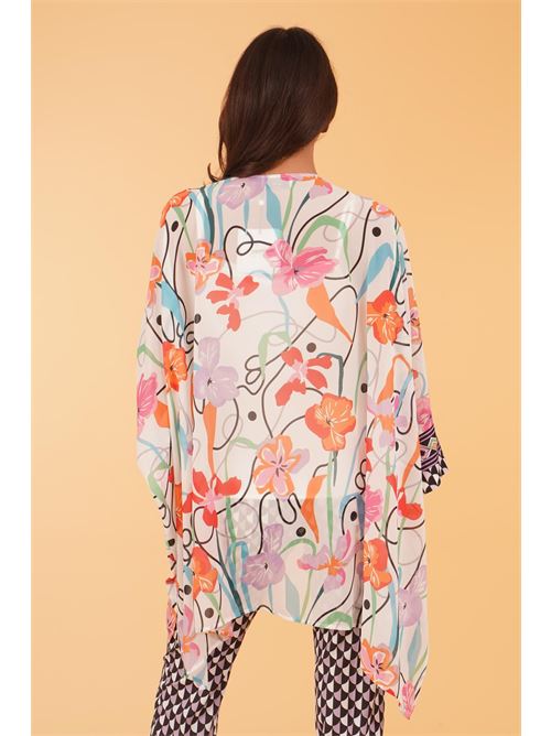 Spolverino in georgette fantasia Love To Love by Gai Mattiolo | LT303FANTASIA