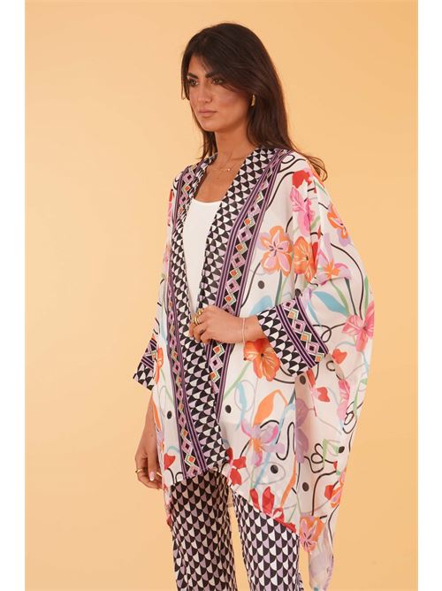 Spolverino in georgette fantasia Love To Love by Gai Mattiolo | LT303FANTASIA