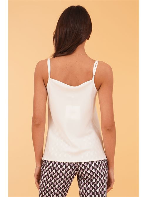 Canotta in viscosa Love To Love by Gai Mattiolo | LT304BIANCO