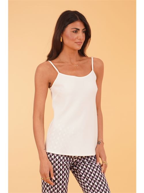 Canotta in viscosa Love To Love by Gai Mattiolo | LT304BIANCO