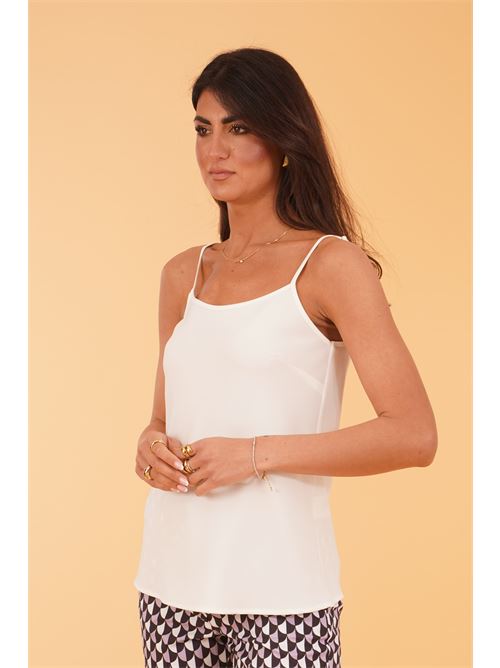 Canotta in viscosa Love To Love by Gai Mattiolo | LT304BIANCO