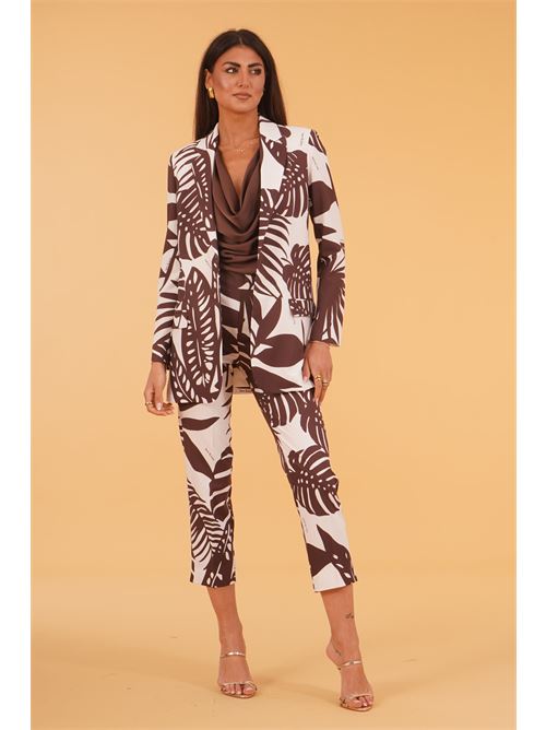 Giacca fantasia Love To Love by Gai Mattiolo | LT405FOGLIE SAFARI