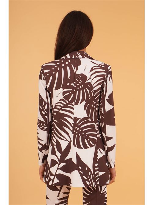 Giacca fantasia Love To Love by Gai Mattiolo | LT405FOGLIE SAFARI