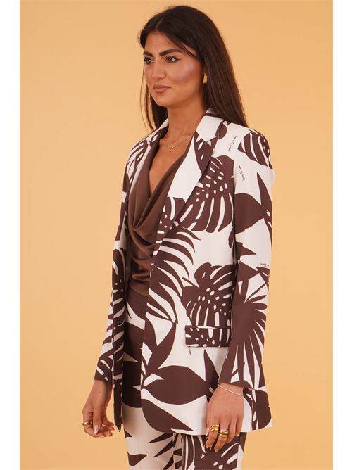 Giacca fantasia Love To Love by Gai Mattiolo | LT405FOGLIE SAFARI