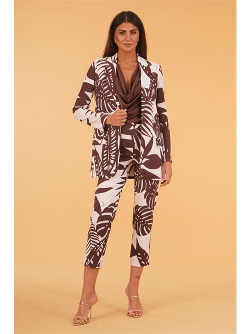 Giacca fantasia Love To Love by Gai Mattiolo | LT405FOGLIE SAFARI