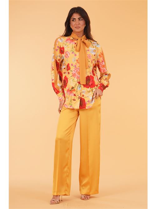 Camicia in viscosa fantasia Love To Love by Gai Mattiolo | LT525OLIO/PAPAVERI