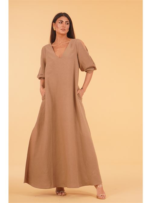 Abito in viscosa e lino luckylu Milano | AB08LVMUD