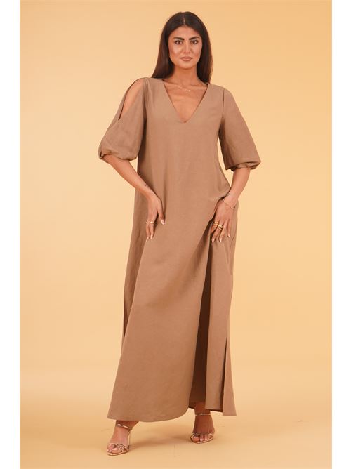 Abito in viscosa e lino luckylu Milano | AB08LVMUD