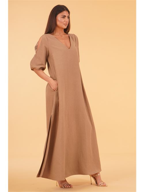 Abito in viscosa e lino luckylu Milano | AB08LVMUD