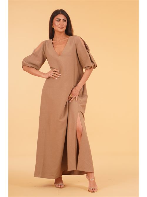 Abito in viscosa e lino luckylu Milano | AB08LVMUD