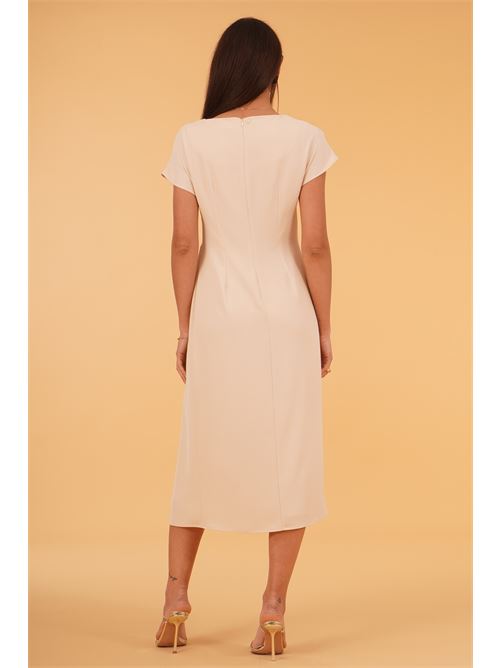 Abito in cady leggero luckylu Milano | AB64FLCHALK