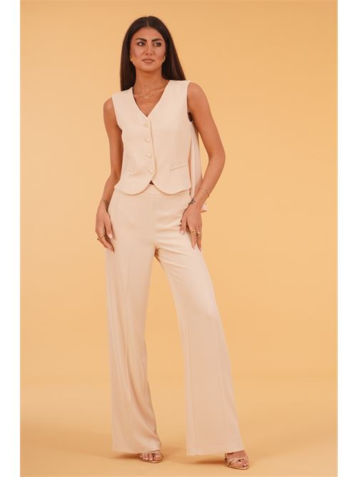 Gilet in cady leggero luckylu Milano | BL02FLCHALK