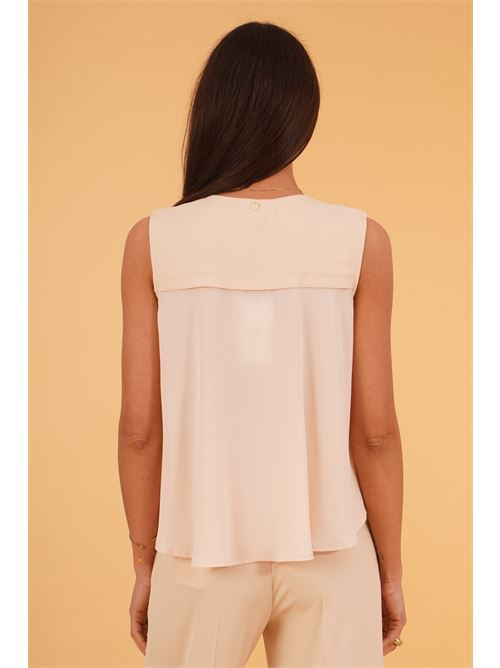 Gilet in cady leggero luckylu Milano | BL02FLCHALK