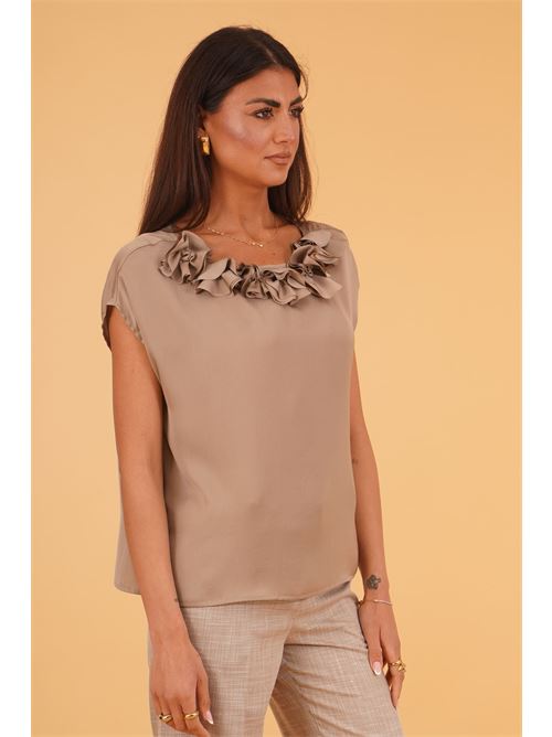 Blusa con fiori luckylu Milano | BL42RUDOVE