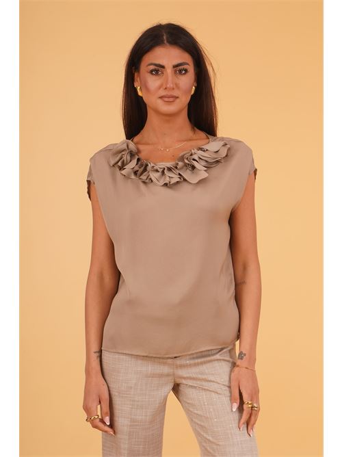 Blusa con fiori luckylu Milano | BL42RUDOVE