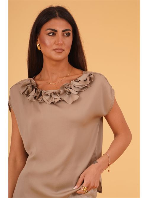 Blusa con fiori luckylu Milano | BL42RUDOVE