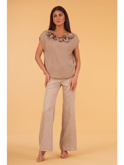 Blusa con fiori luckylu Milano | BL42RUDOVE